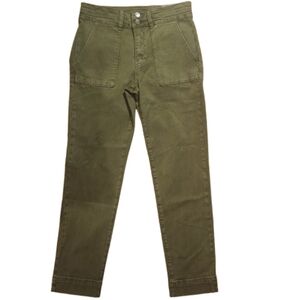 Kut from the Kloth Reese High-Rise Straight Leg | Olive Utility Chic | Size 2 |